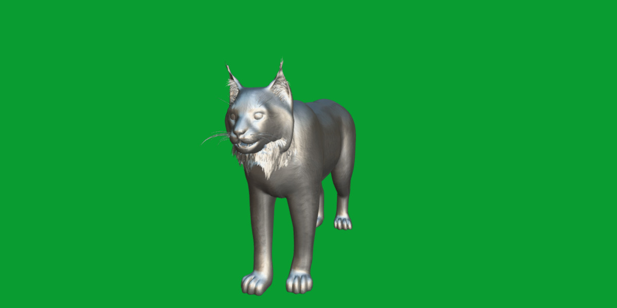Carpathian Lynx Low-poly 3D model_35