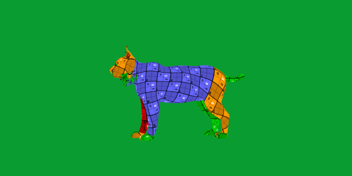 Carpathian Lynx Low-poly 3D model_14