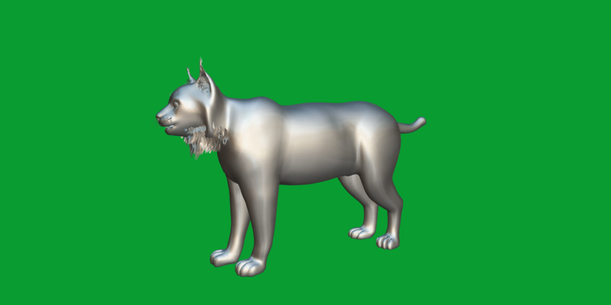 Carpathian Lynx Low-poly 3D model_31