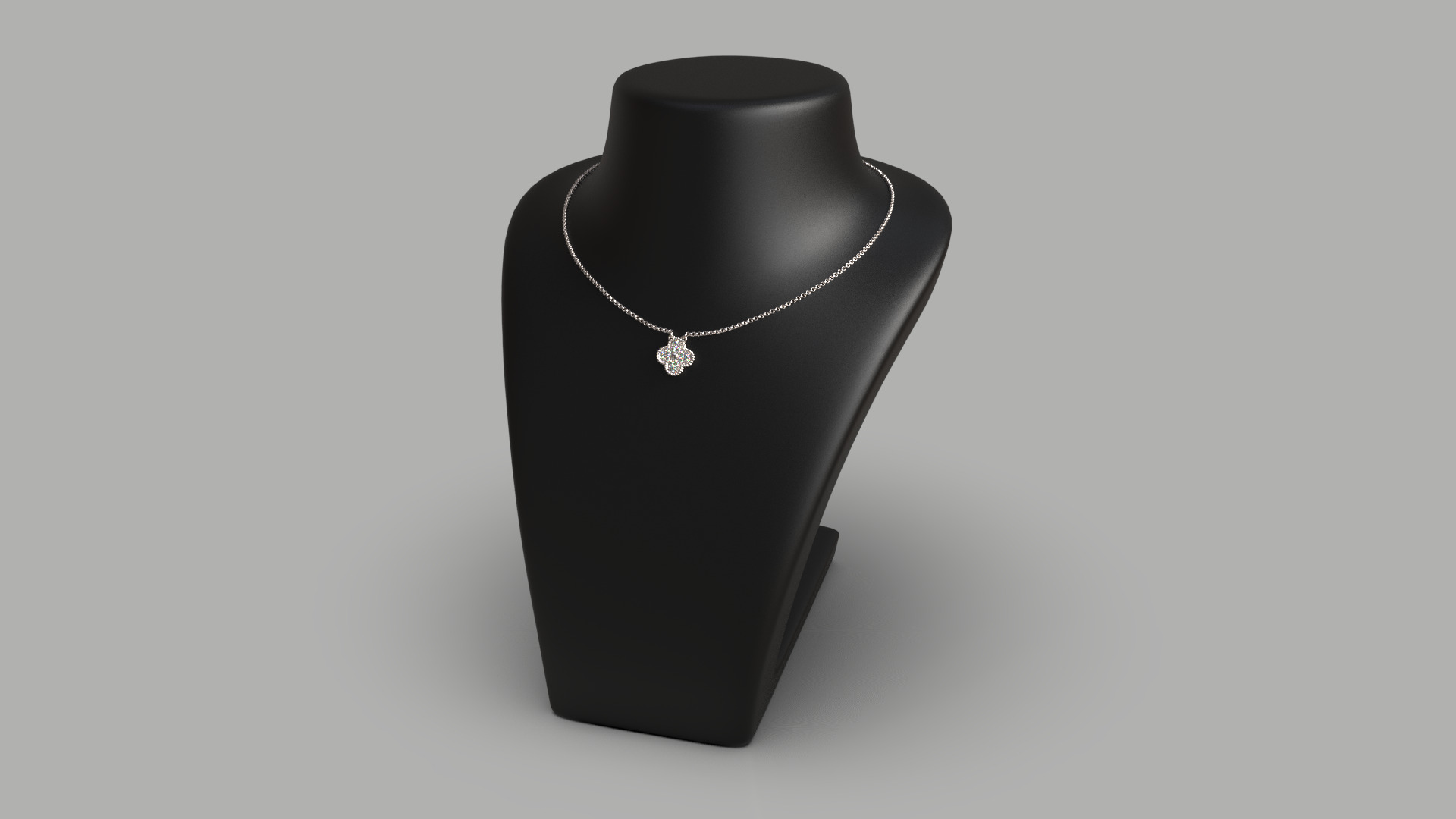 Van Cleef Alhambra Clover Pendant 3D print model_14