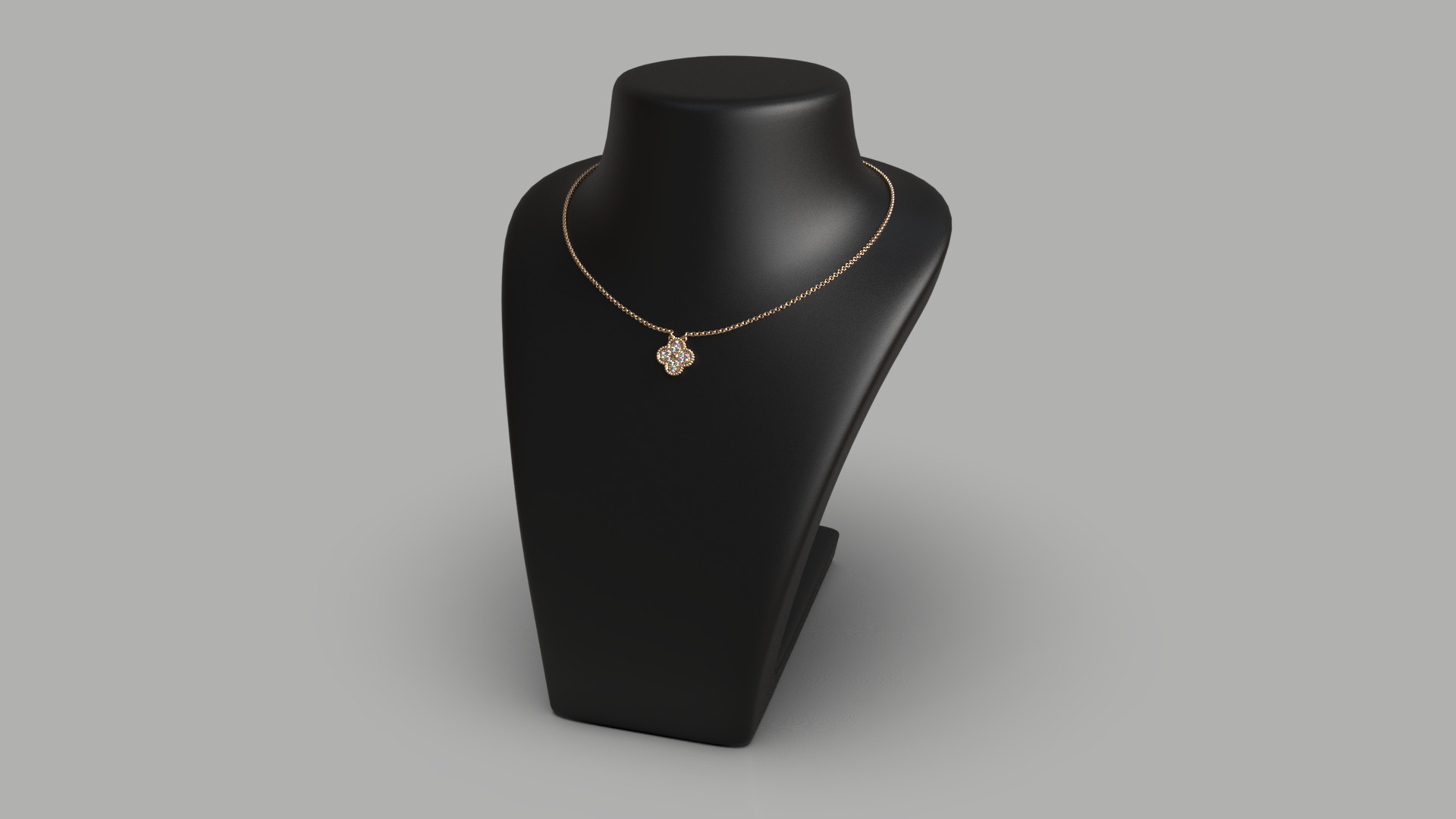 Van Cleef Alhambra Clover Pendant 3D print model_12