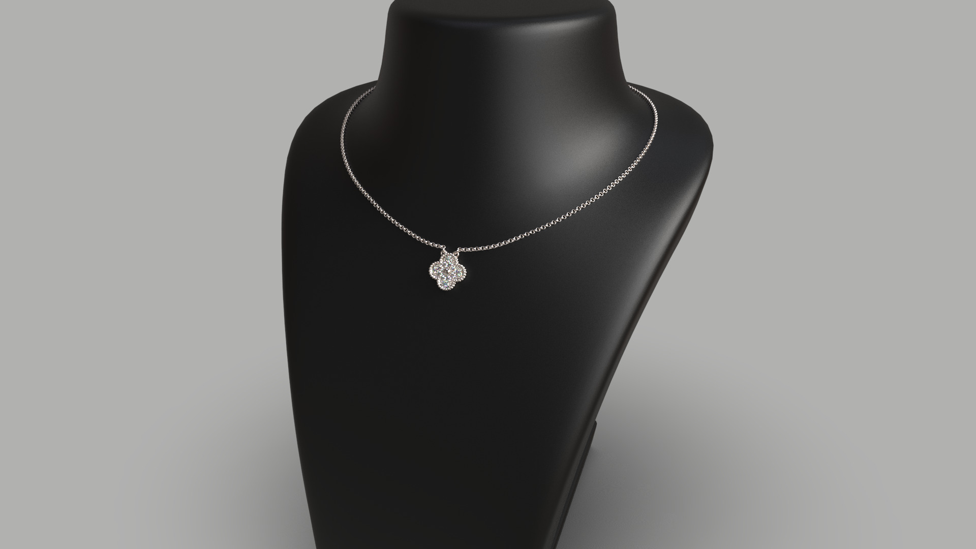 Van Cleef Alhambra Clover Pendant 3D print model_10