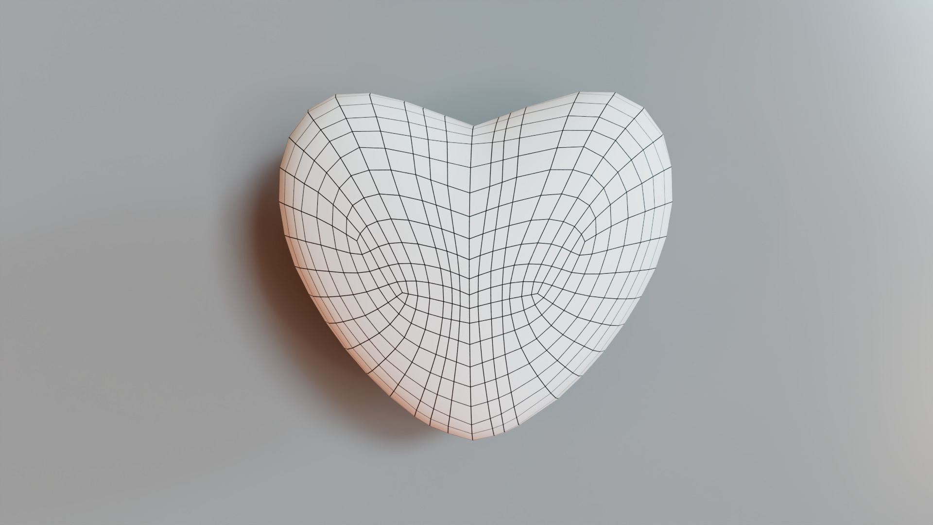 world health day concept heart 3d model Low-poly 3D model_1