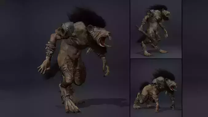 Dreadflame Fatty Low-poly 3D model