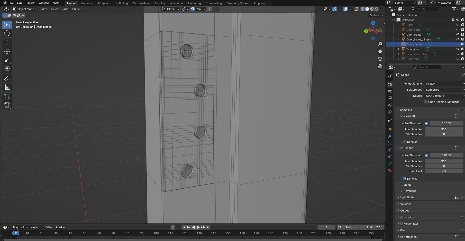 Door Design CG62 3D model_8