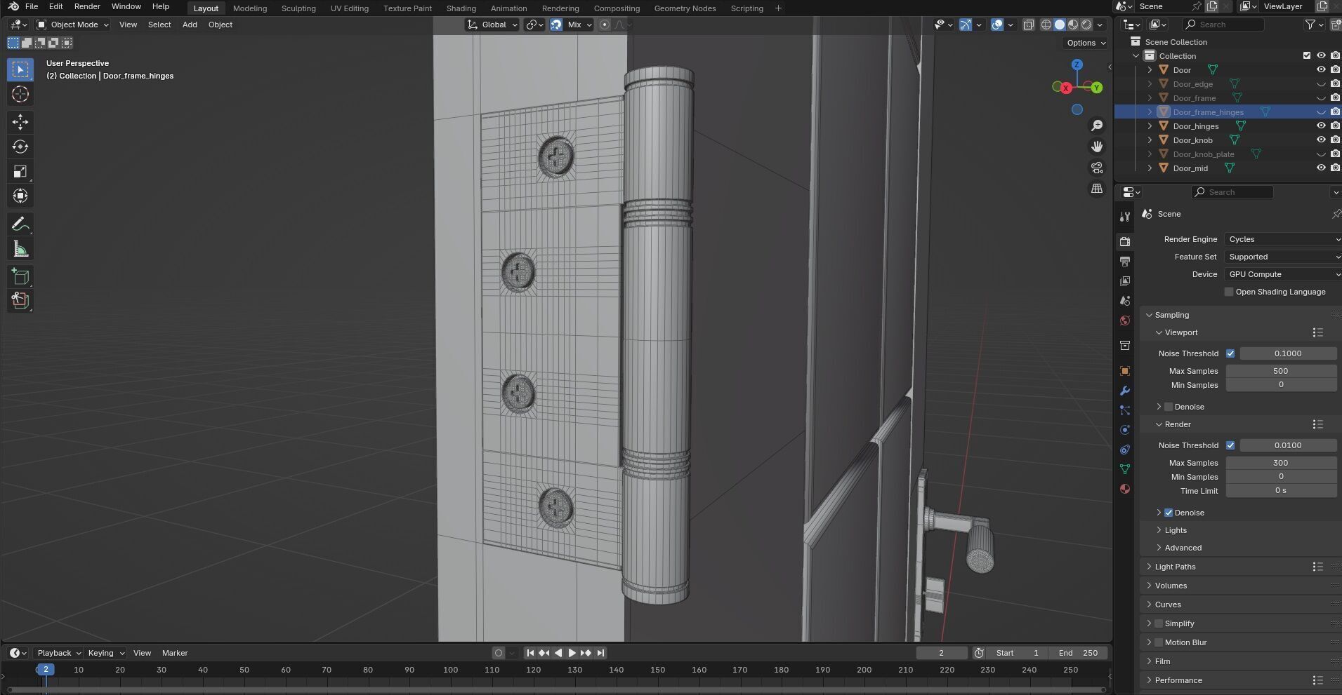 Door Design CG62 3D model_9