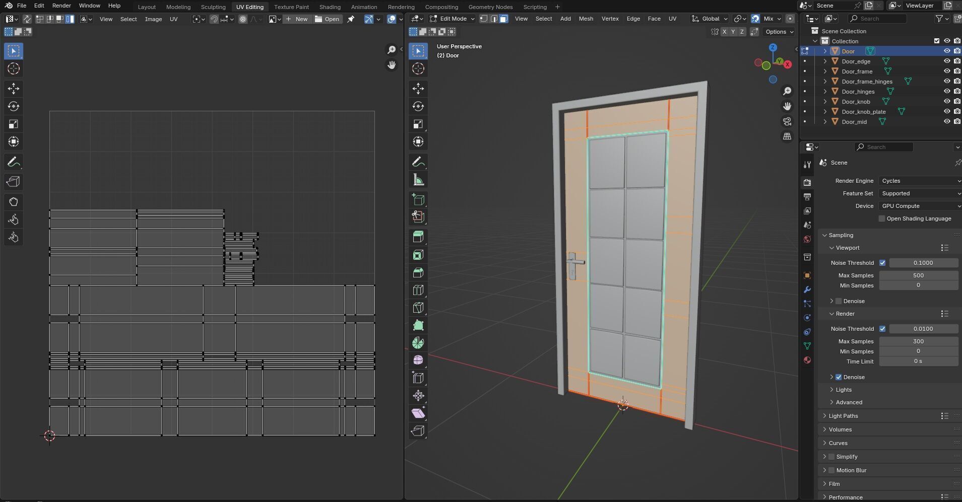 Door Design CG62 3D model_13