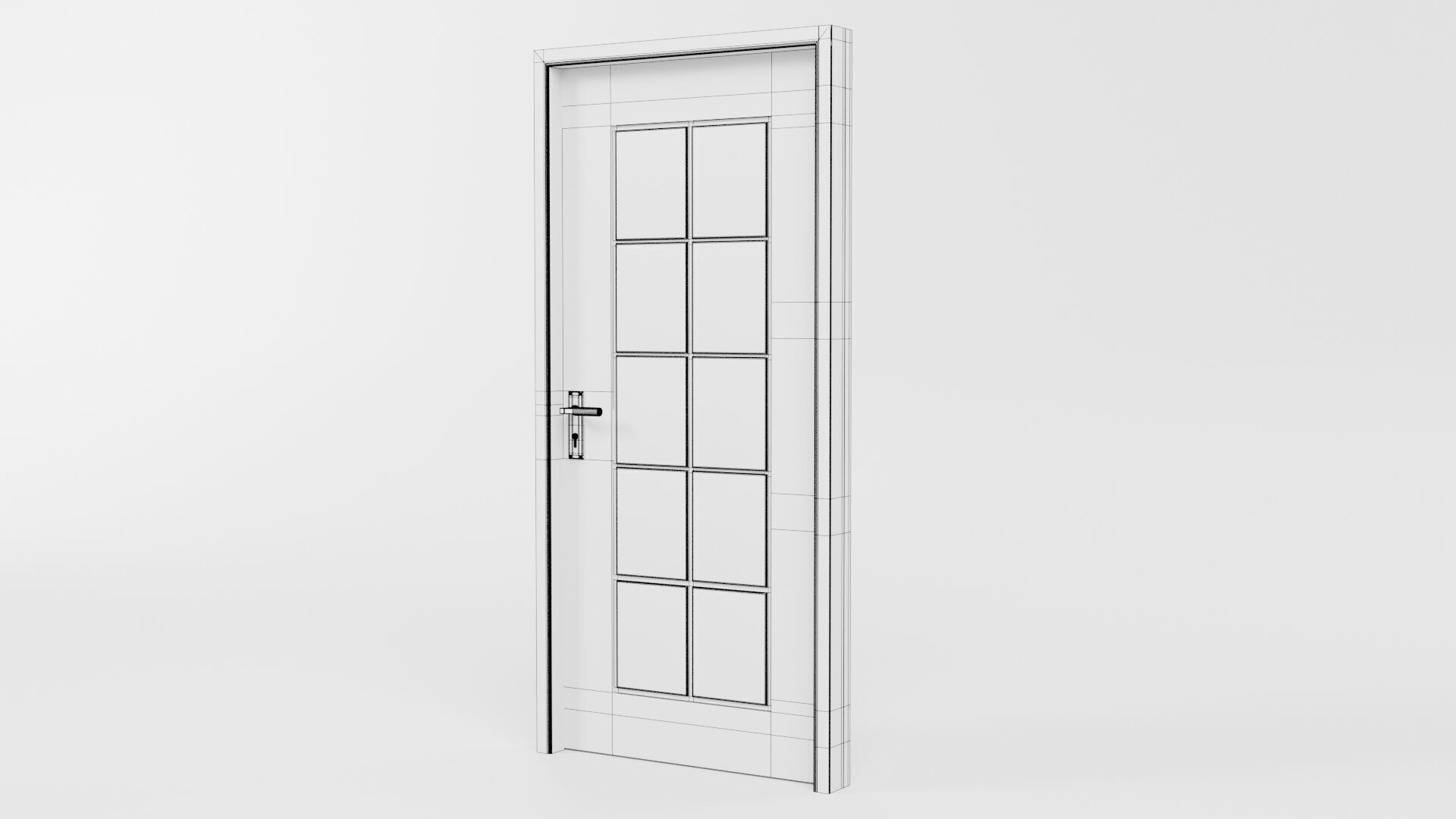 Door Design CG62 3D model_5