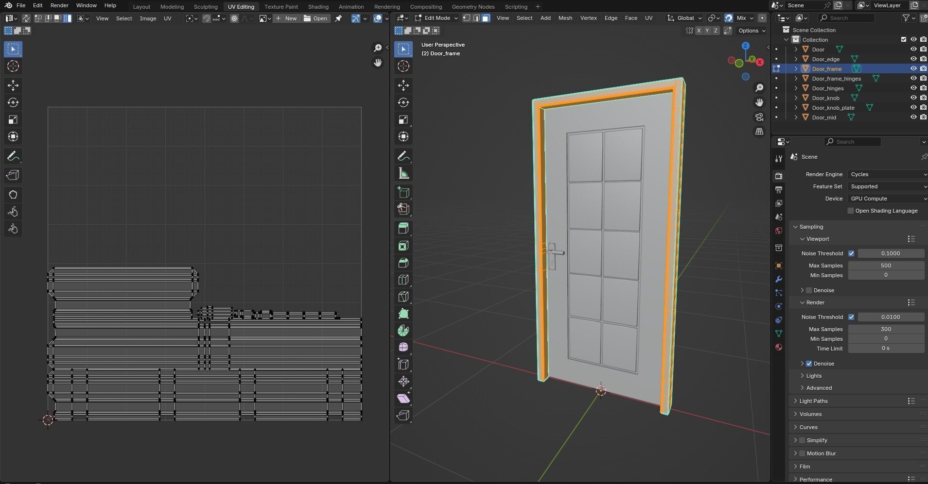 Door Design CG62 3D model_14