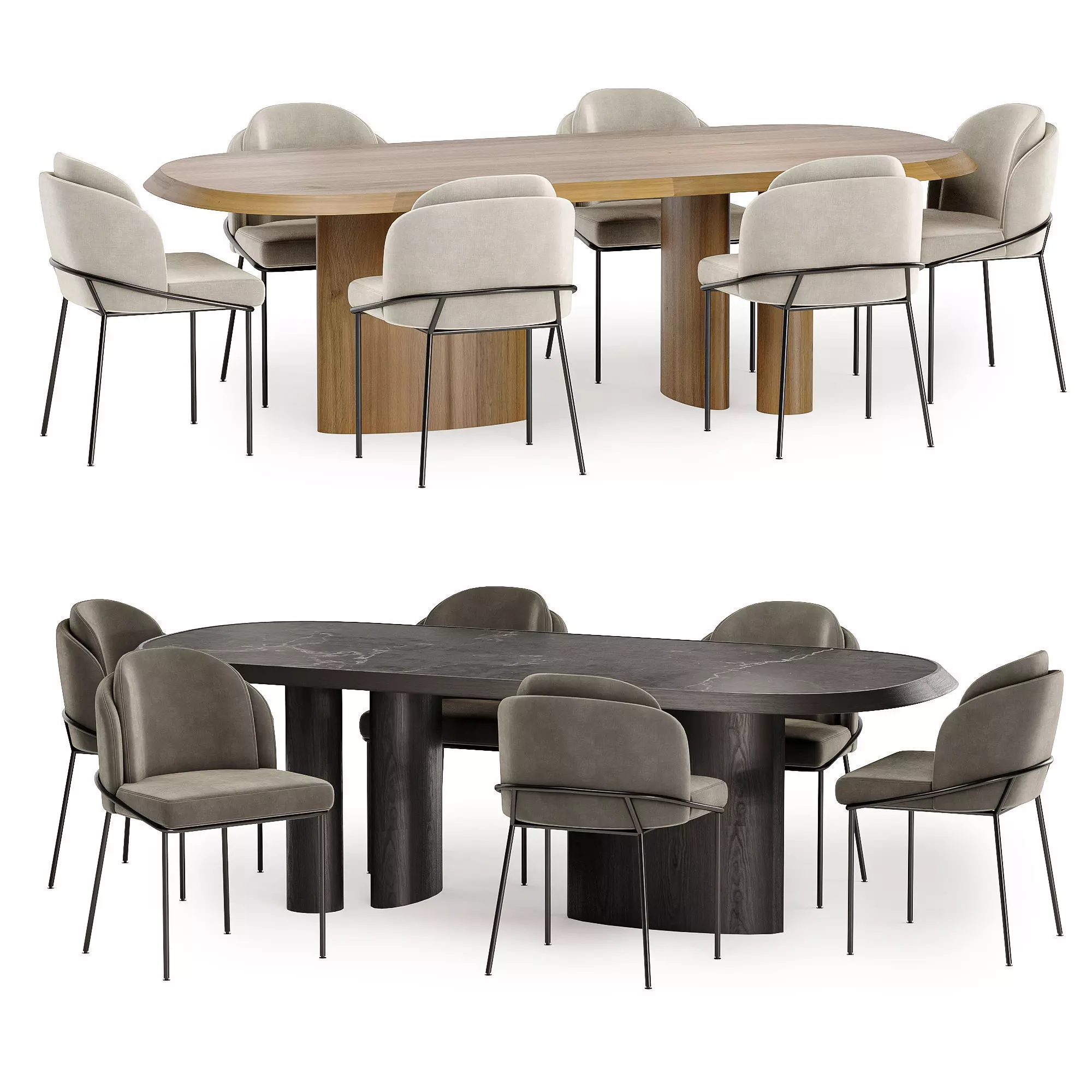 dinning set 30 3D model_0