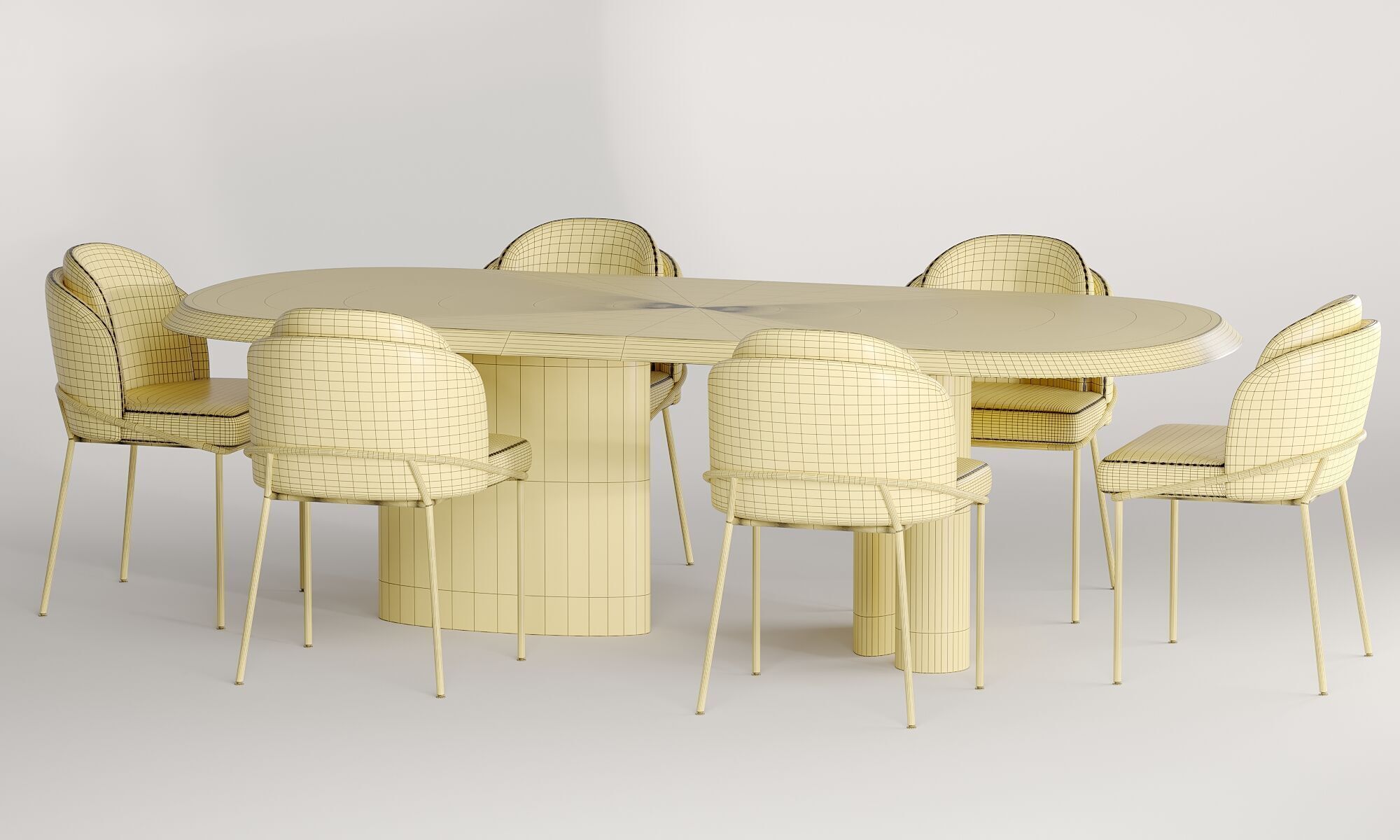 dinning set 30 3D model_8