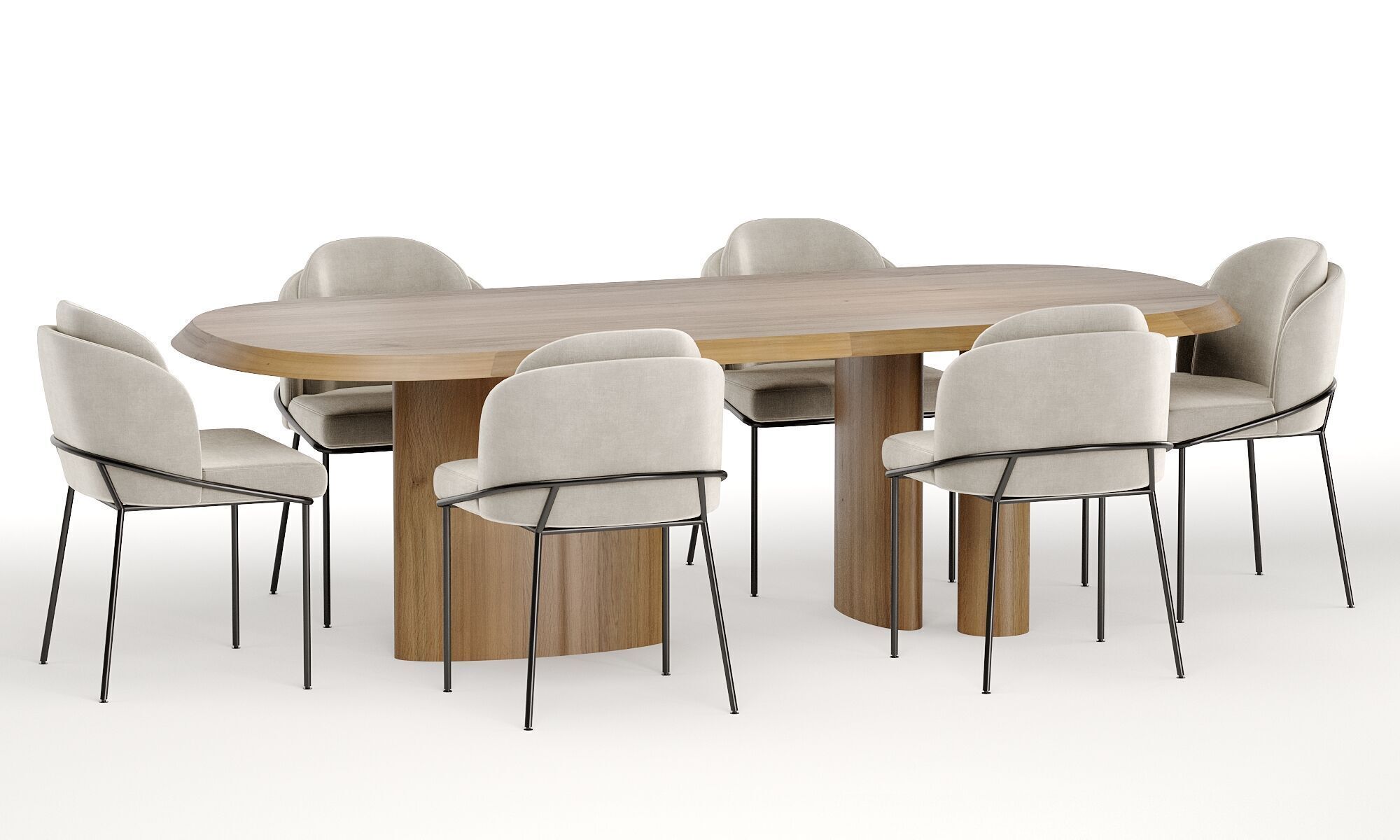 dinning set 30 3D model_1