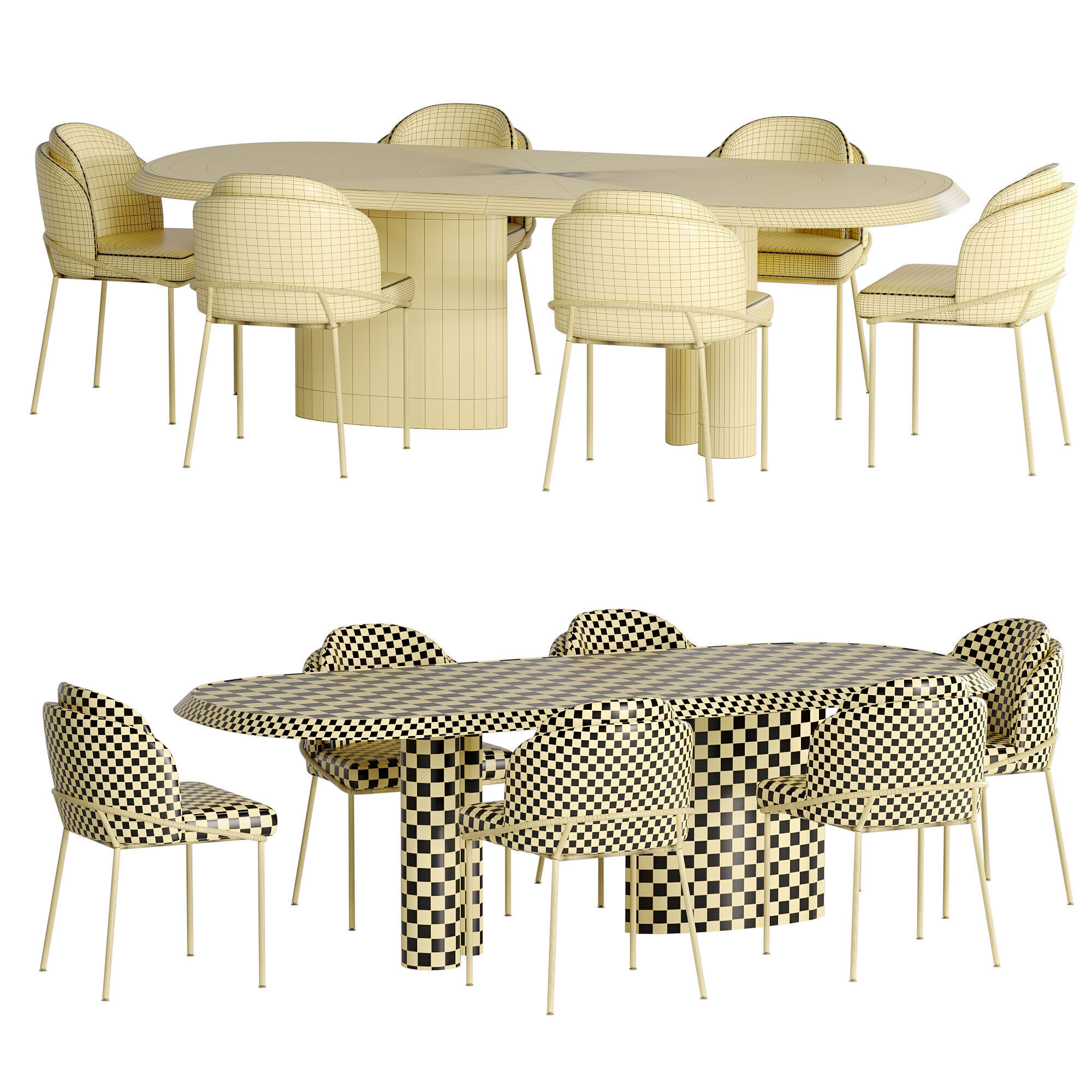 dinning set 30 3D model_6