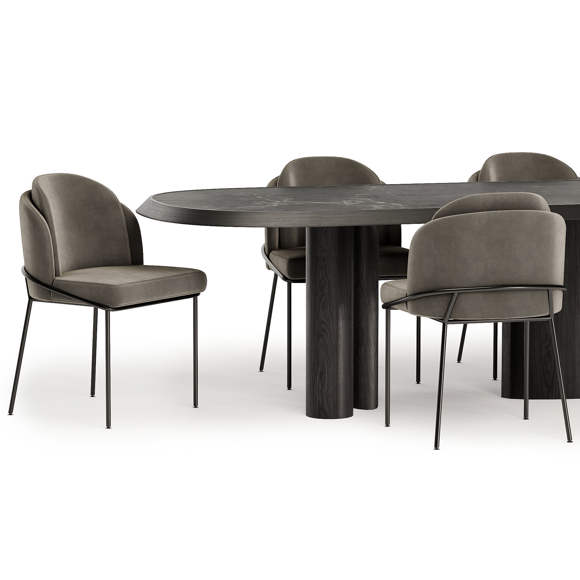 dinning set 30 3D model_5