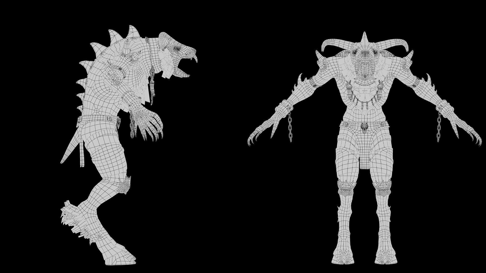 Dreadflame Spicky Low-poly 3D model_26