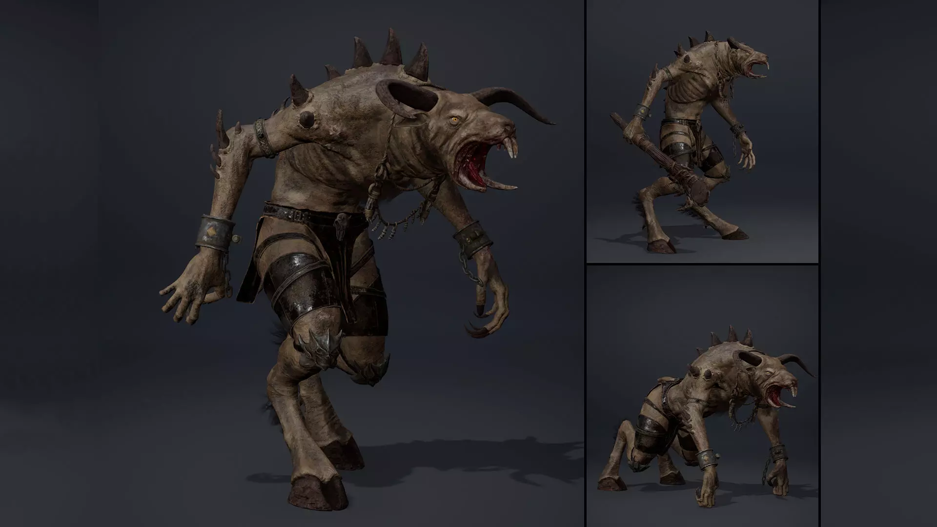 Dreadflame Spicky Low-poly 3D model_0