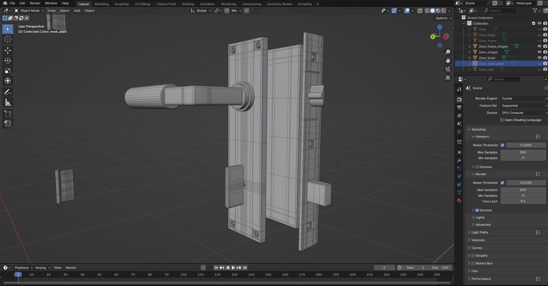 Door Design CG63 3D model_7