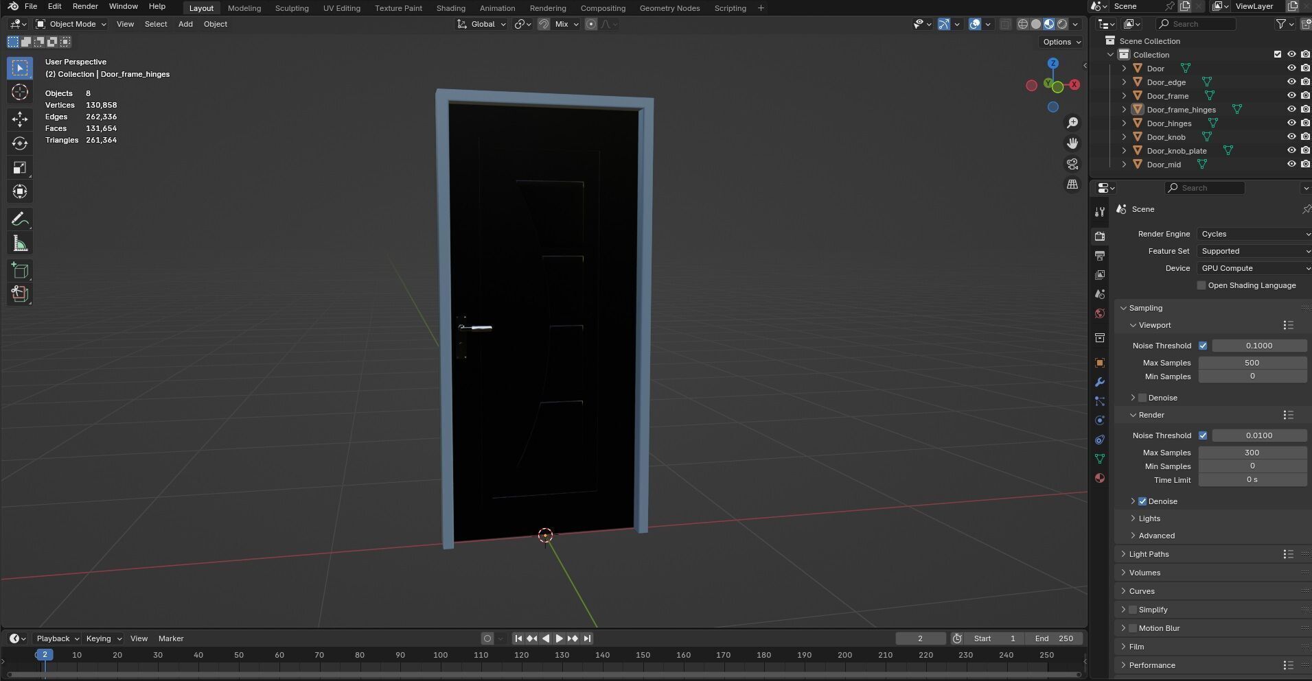 Door Design CG63 3D model_12