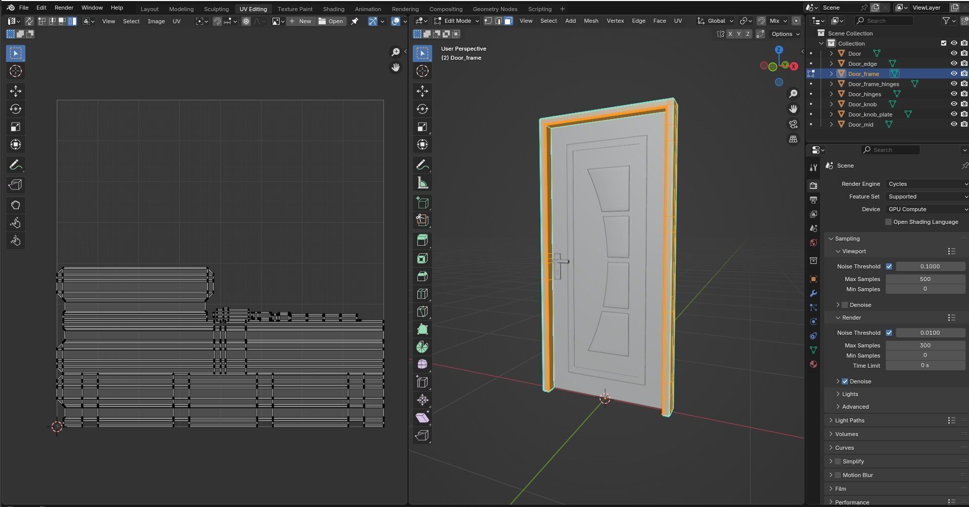 Door Design CG63 3D model_14