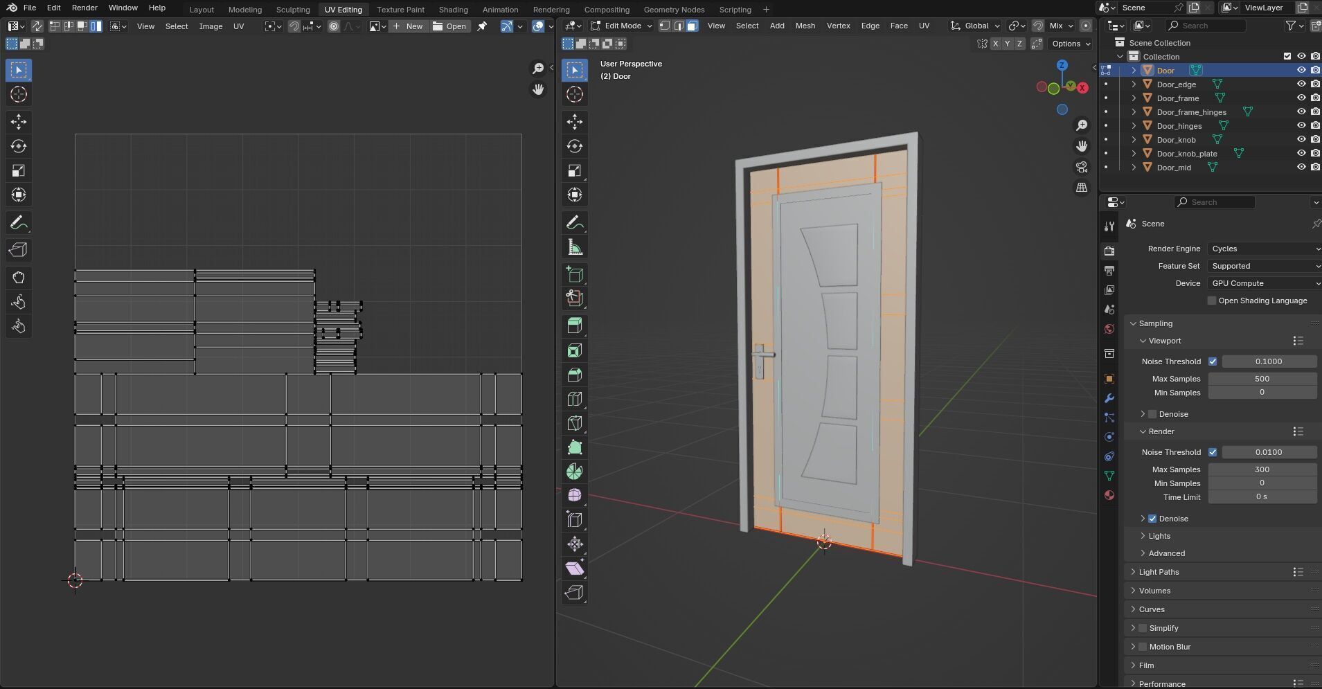 Door Design CG63 3D model_13