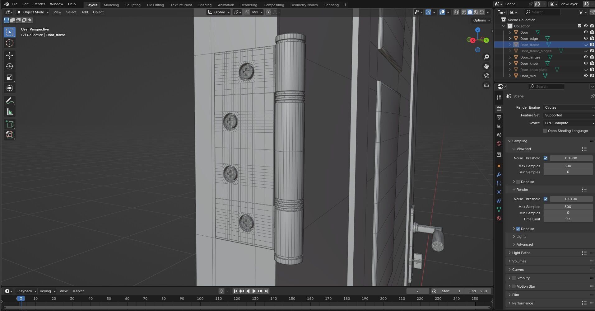 Door Design CG63 3D model_9