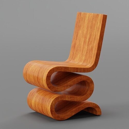 WaveForm Chair 3D model