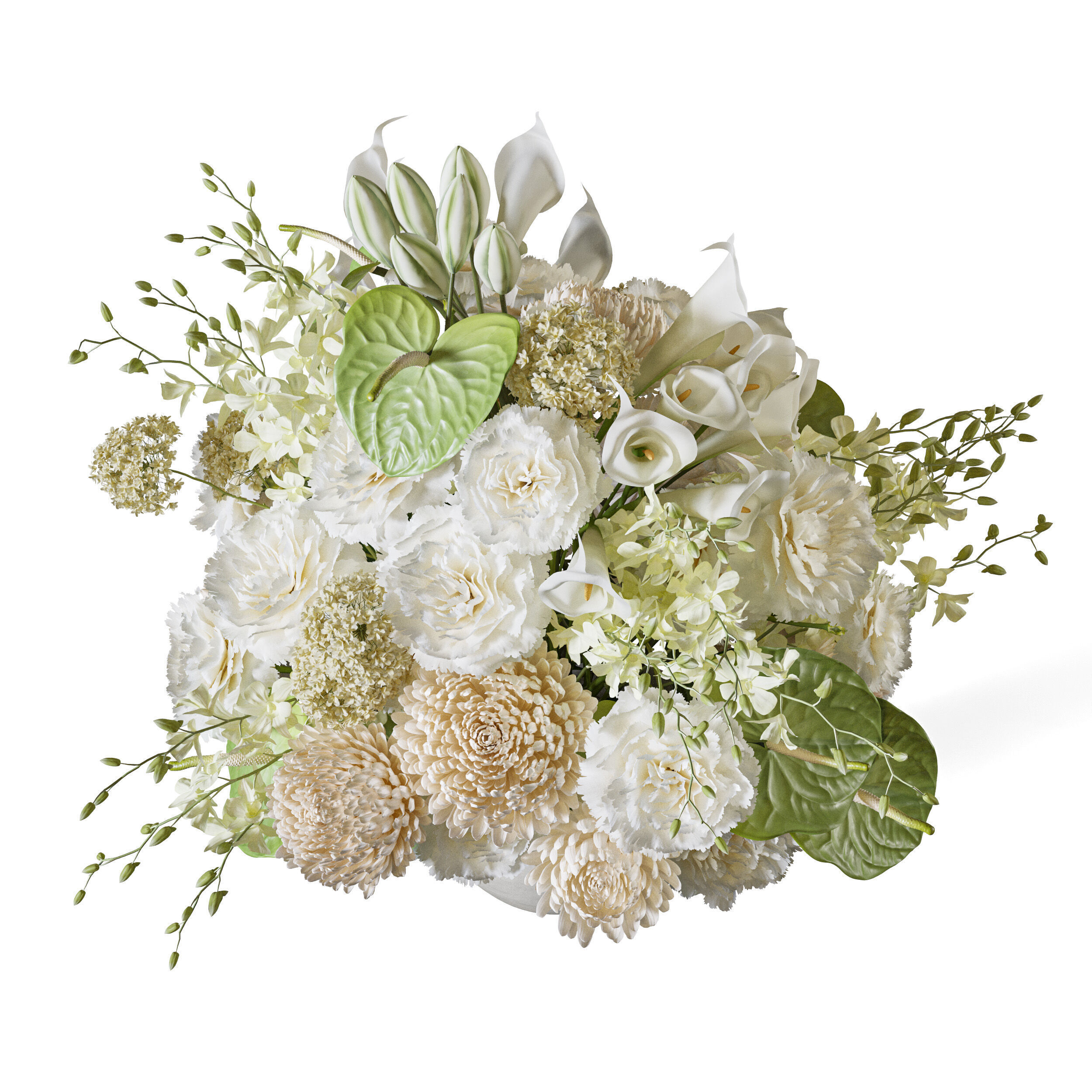 Flower Set 107 Pure Botanical Charm 3D model_1