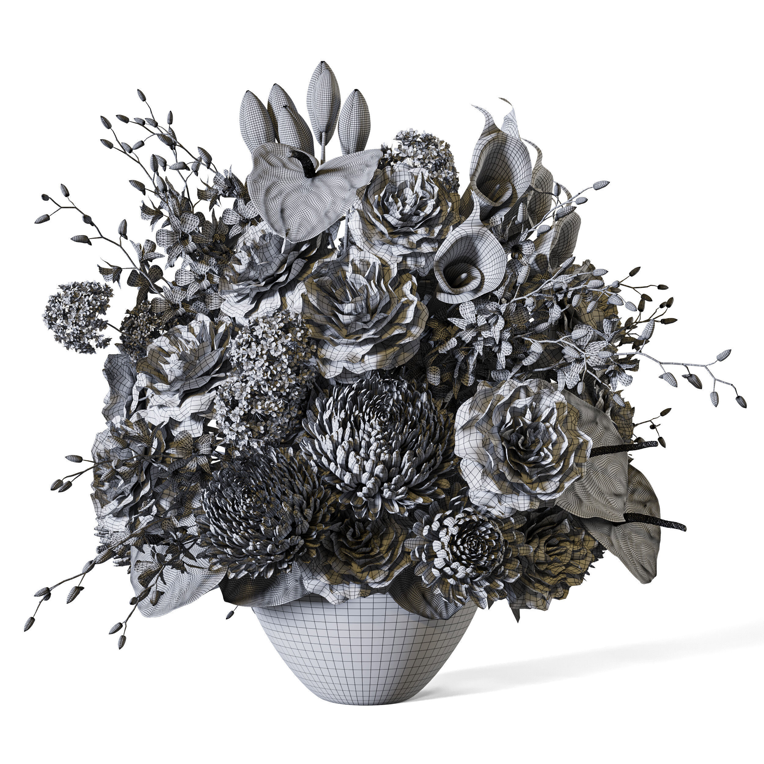 Flower Set 107 Pure Botanical Charm 3D model_6