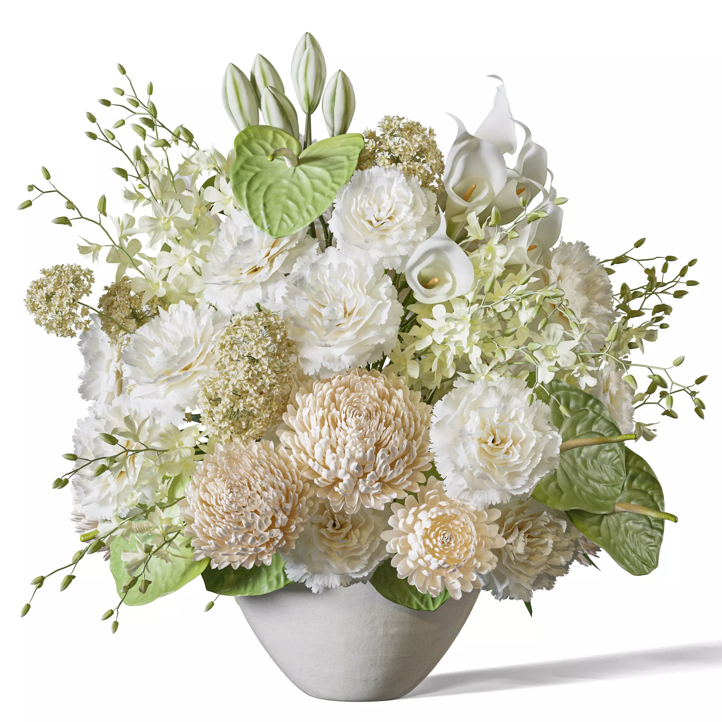 Flower Set 107 Pure Botanical Charm 3D model_0