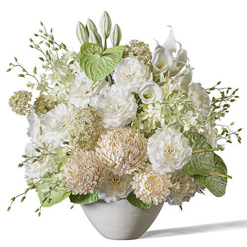 Flower Set 107 Pure Botanical Charm 3D model