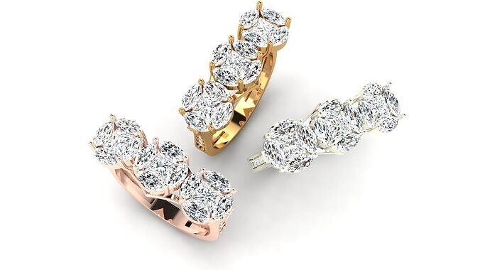 Solitaire Wedding Engagement Women Ring 3D print model 3D print model