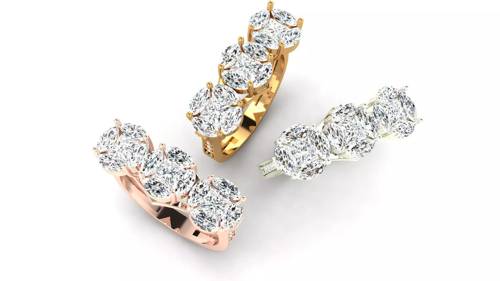 Solitaire Wedding Engagement Women Ring 3D print model 3D print model