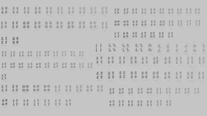 Character Icon Pendants MEGAPACK Collection 3D print model