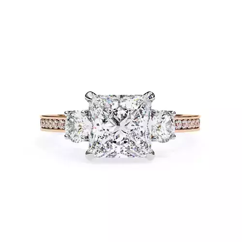 Three Diamond ring eternity ring