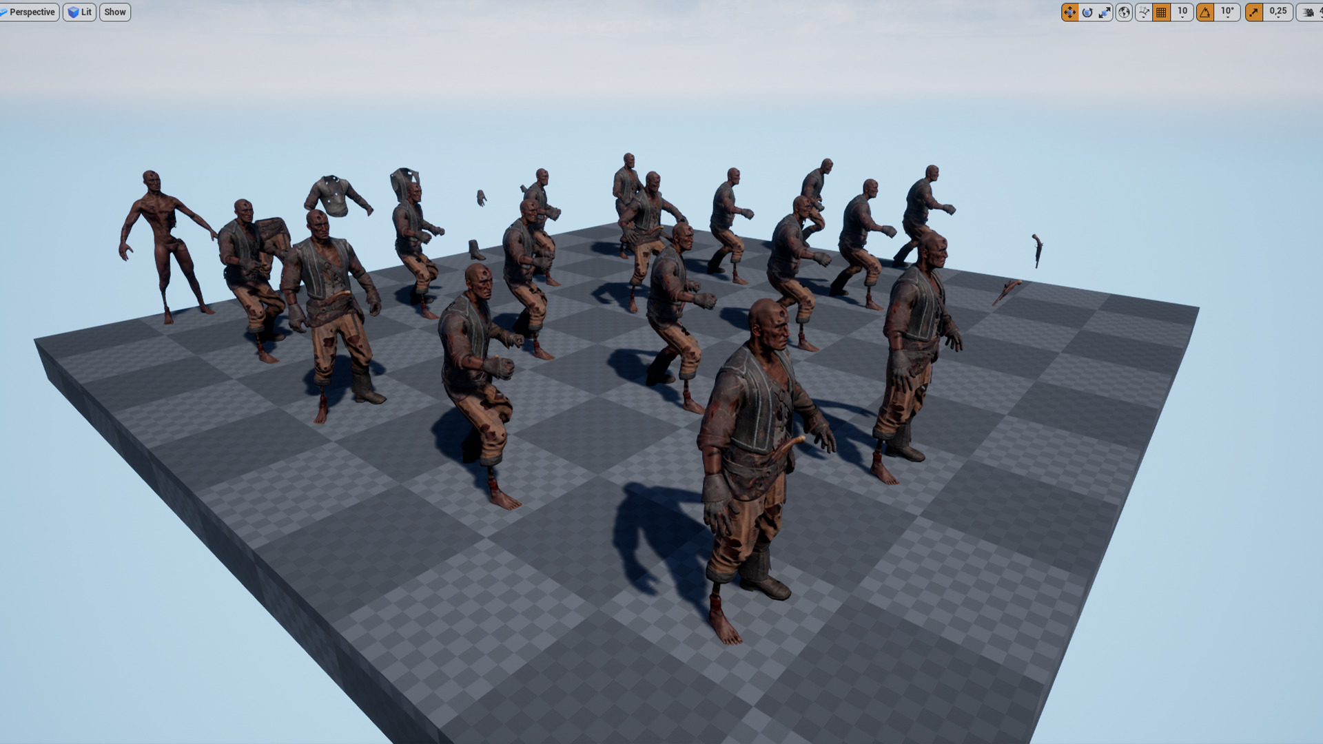 PIRATE UNDEAD 8  Low-poly 3D model_14