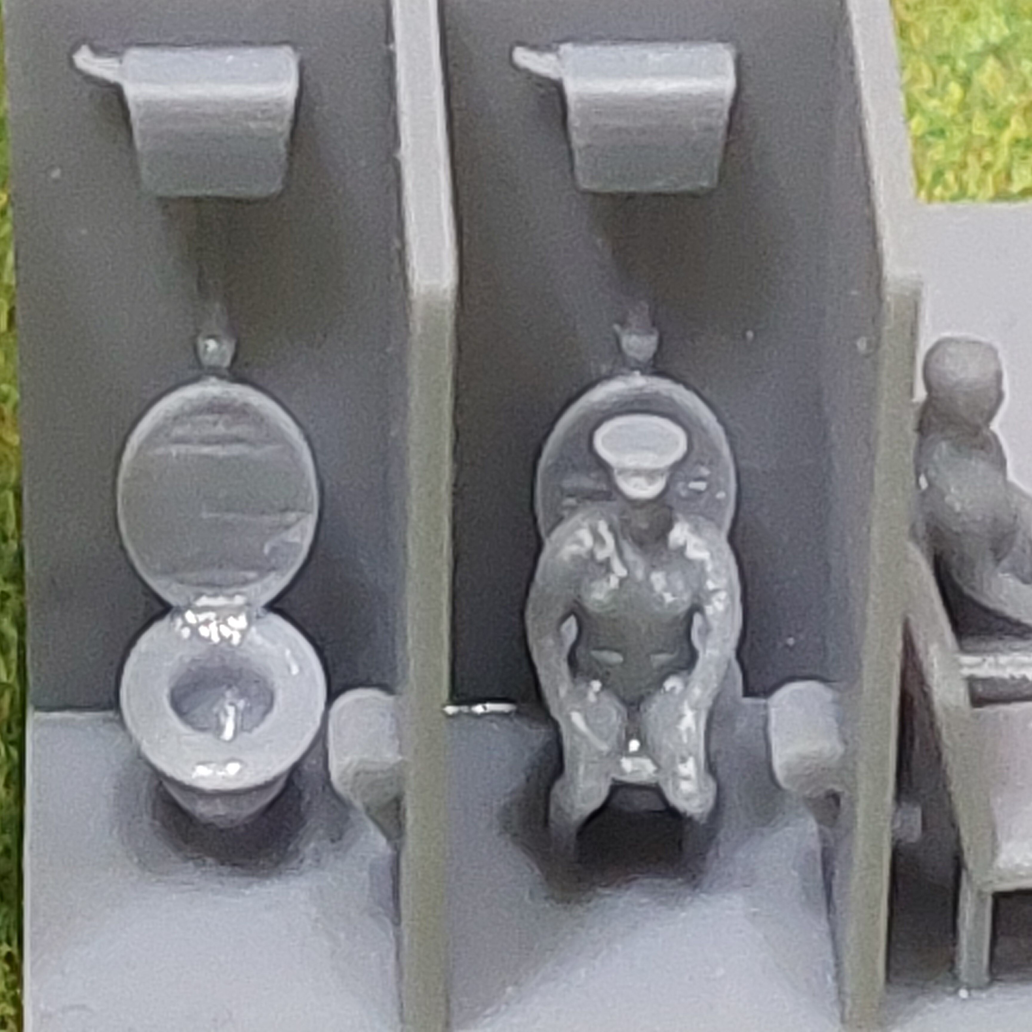 N Geraman narrow gauge station Widdern with internal - resin 3D print model_21