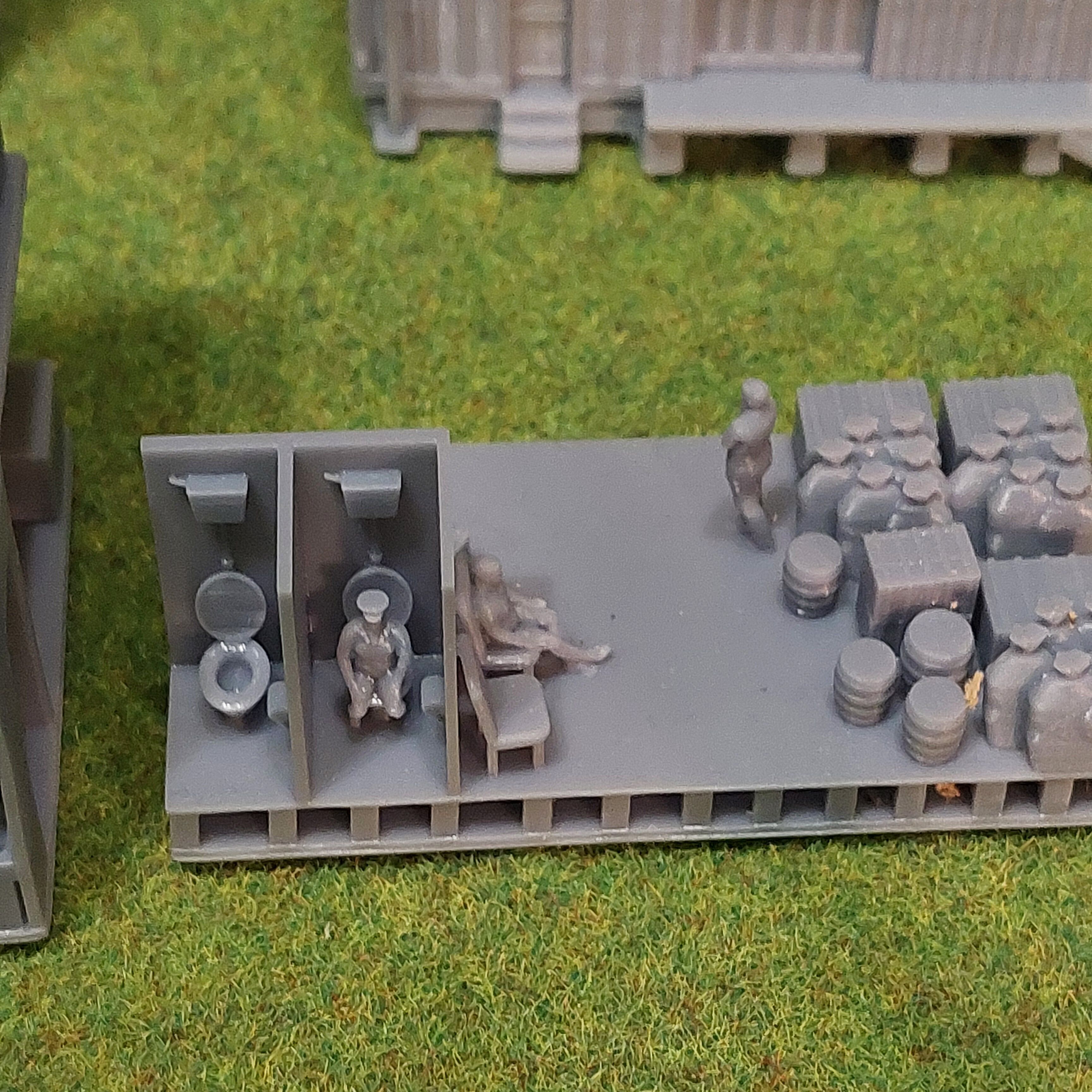 N Geraman narrow gauge station Widdern with internal - resin 3D print model_20