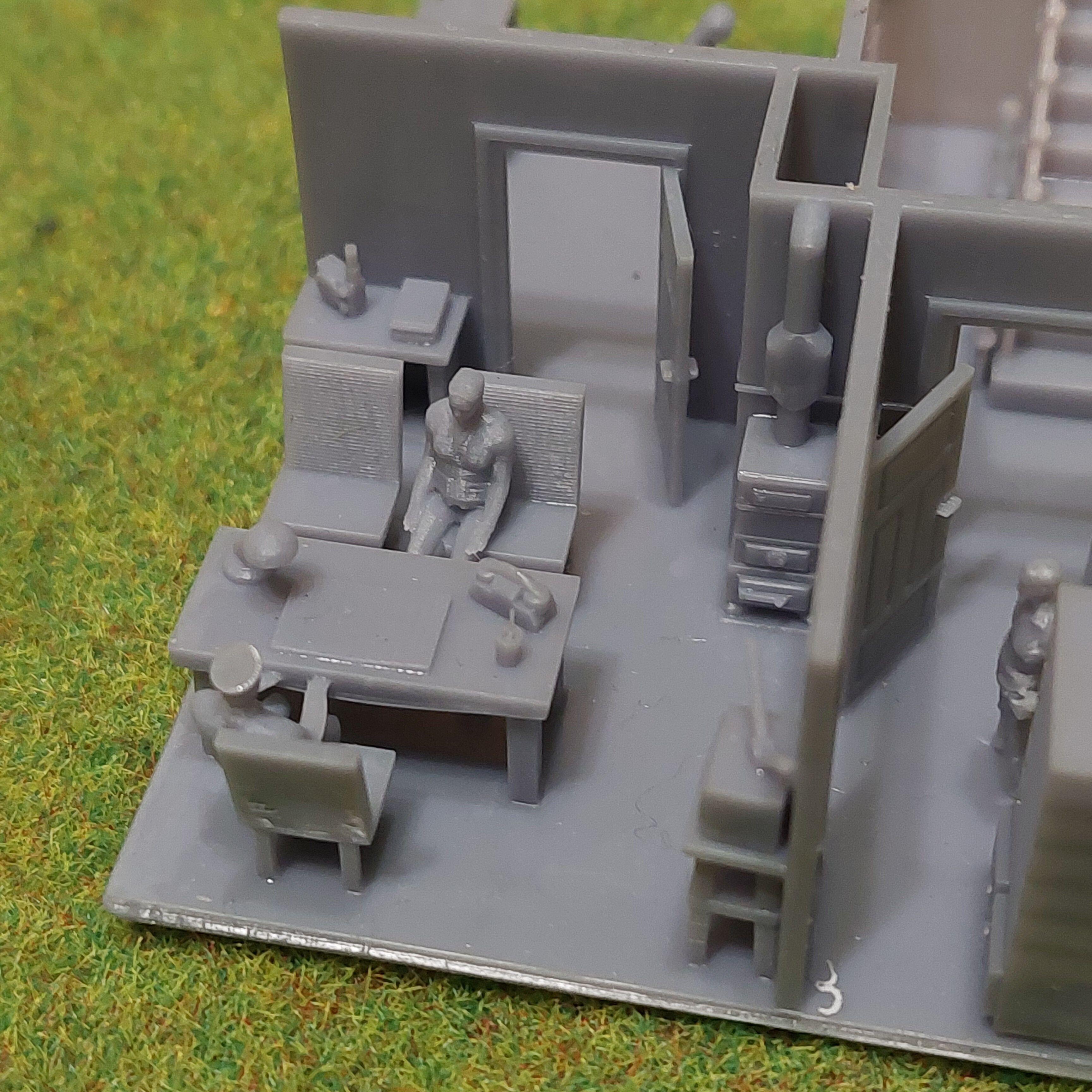 N Geraman narrow gauge station Widdern with internal - resin 3D print model_26