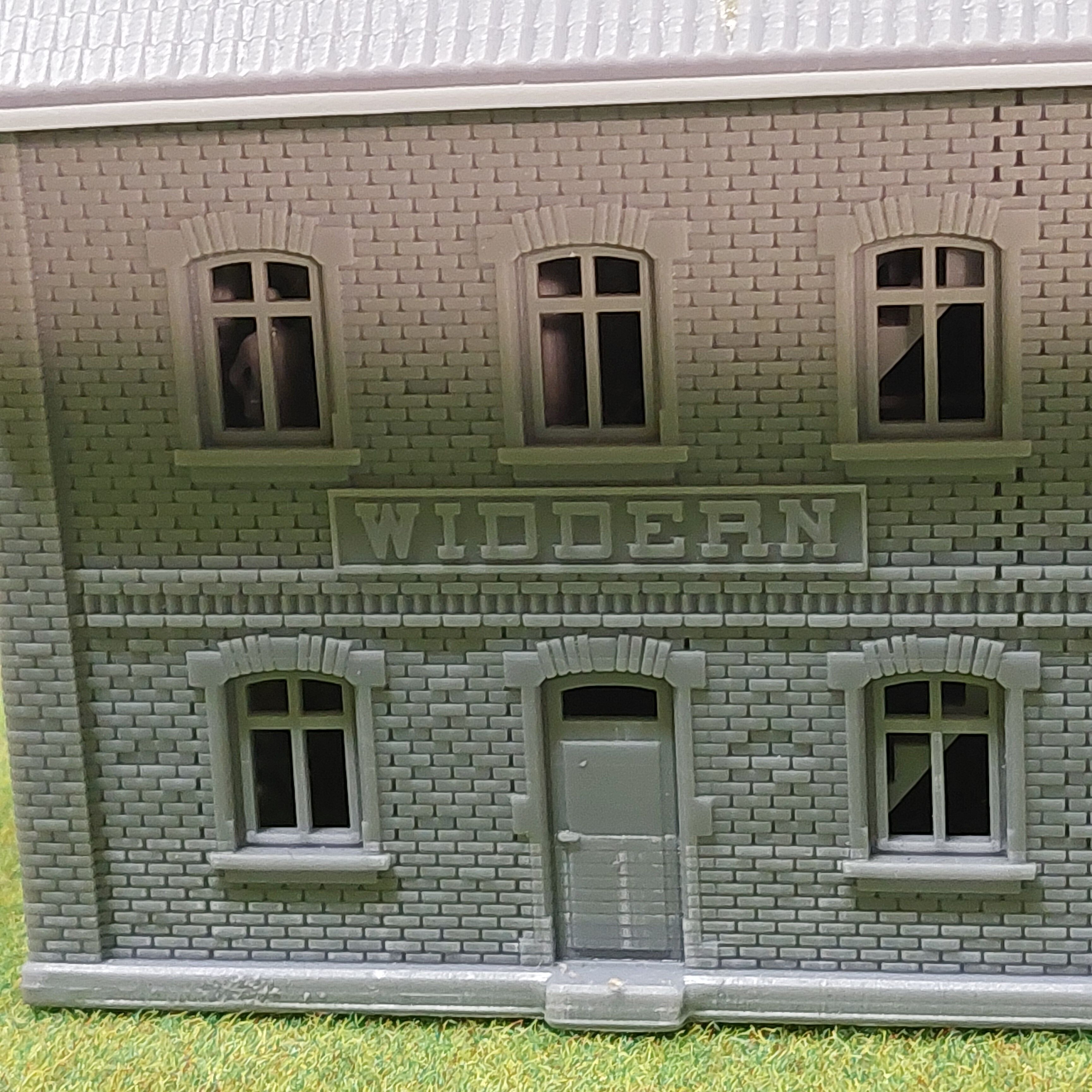 N Geraman narrow gauge station Widdern with internal - resin 3D print model_15