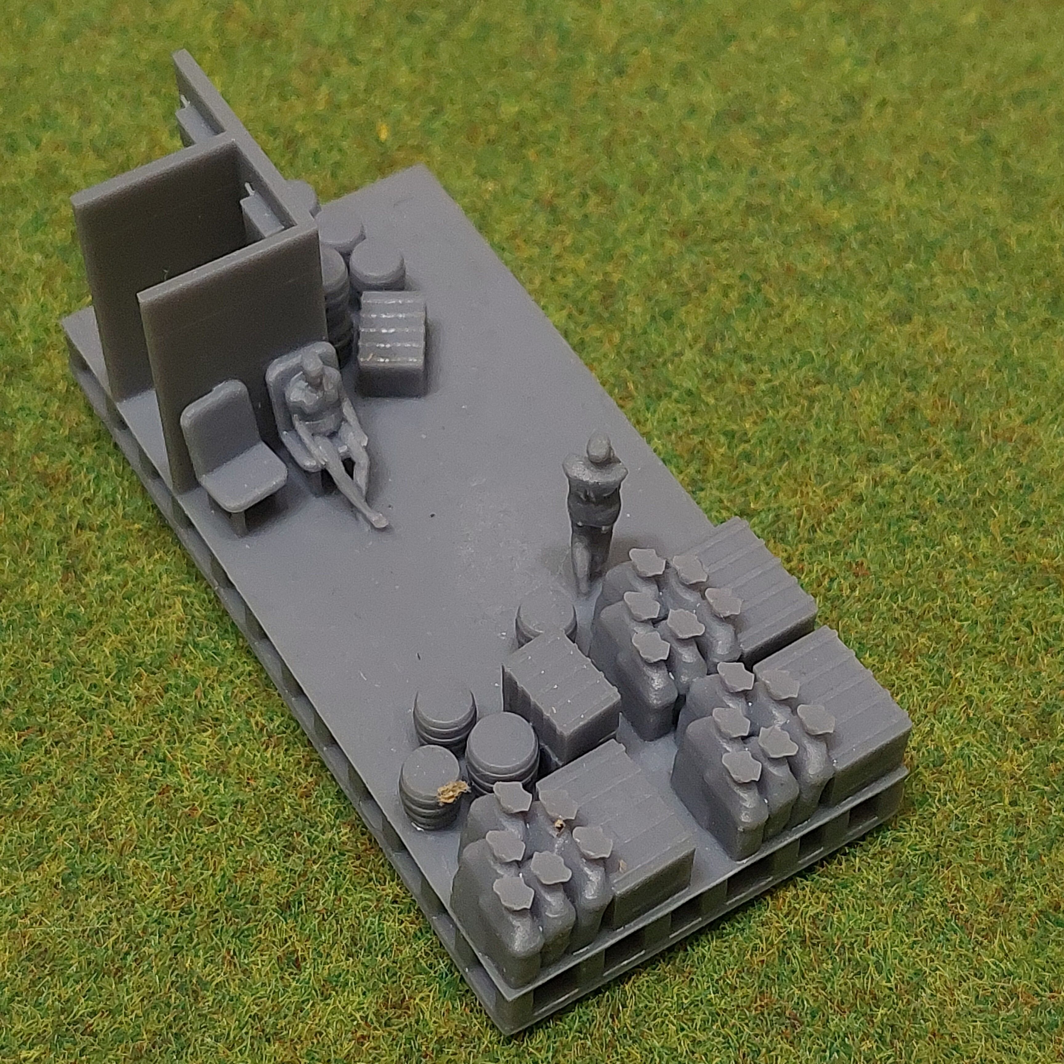 N Geraman narrow gauge station Widdern with internal - resin 3D print model_30