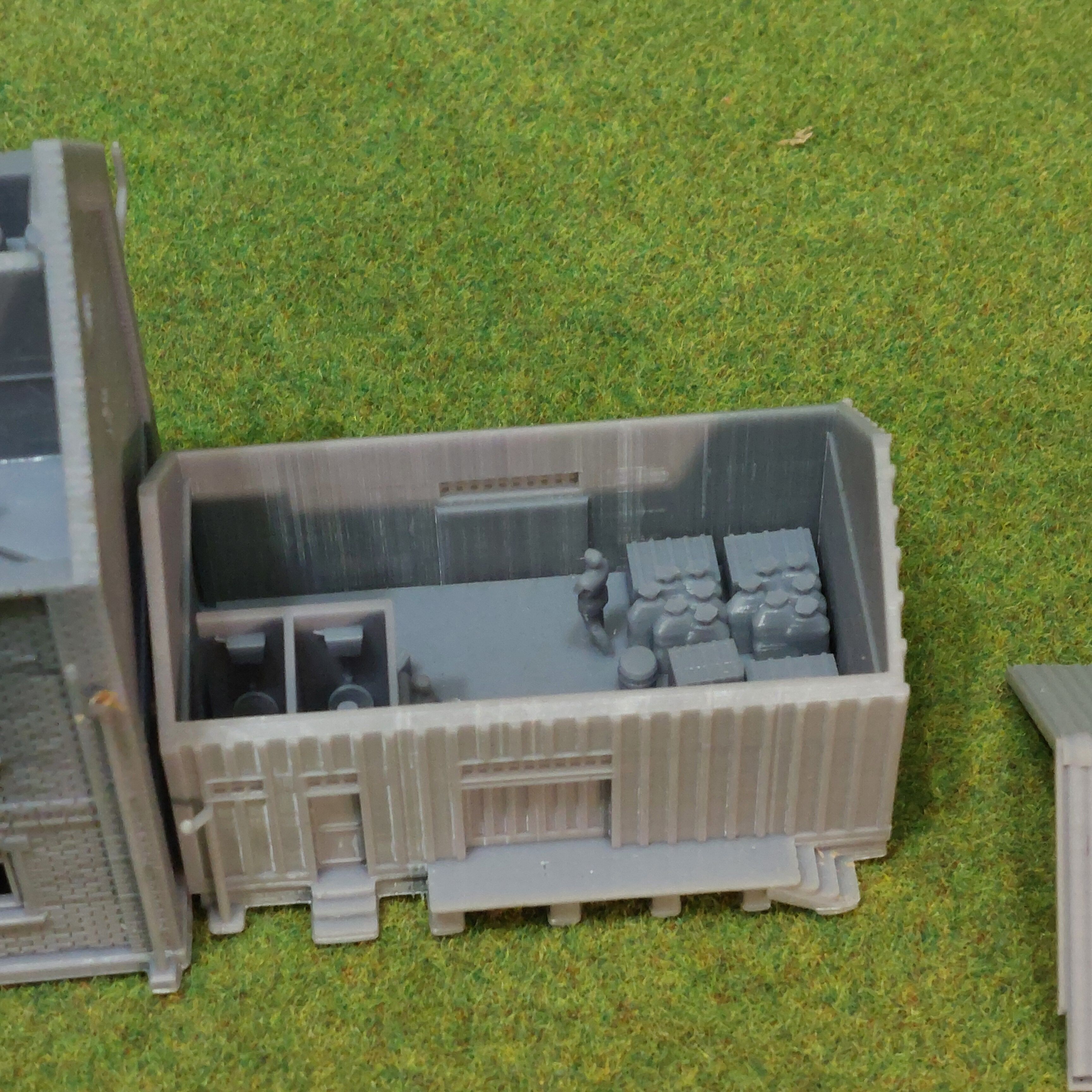 N Geraman narrow gauge station Widdern with internal - resin 3D print model_19