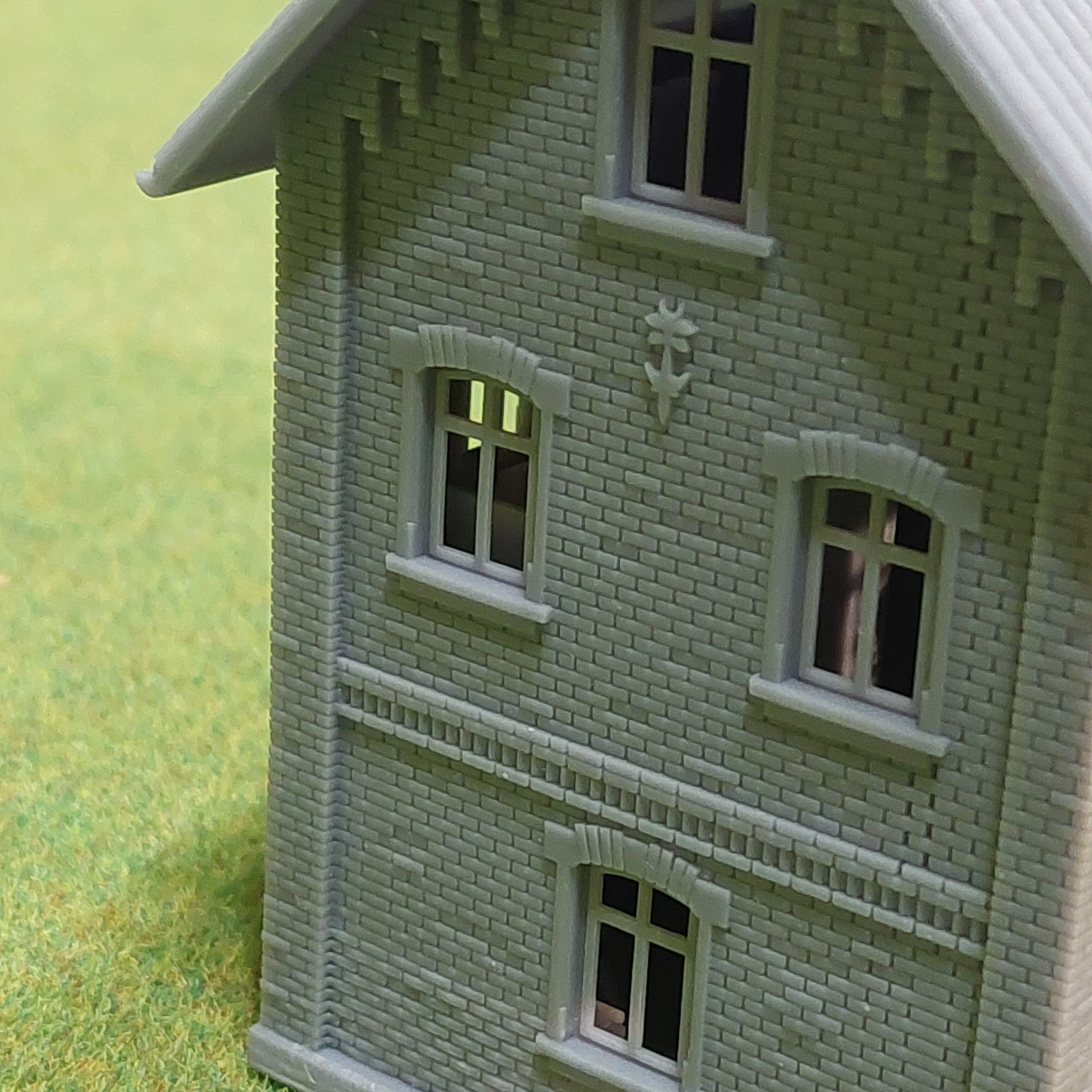 N Geraman narrow gauge station Widdern with internal - resin 3D print model_16