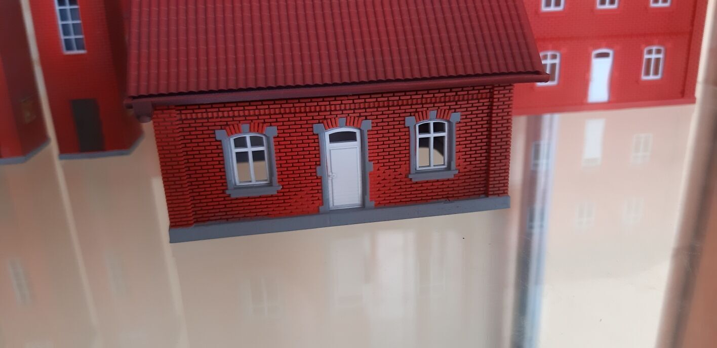 N Geraman narrow gauge station Widdern with internal - resin 3D print model_10