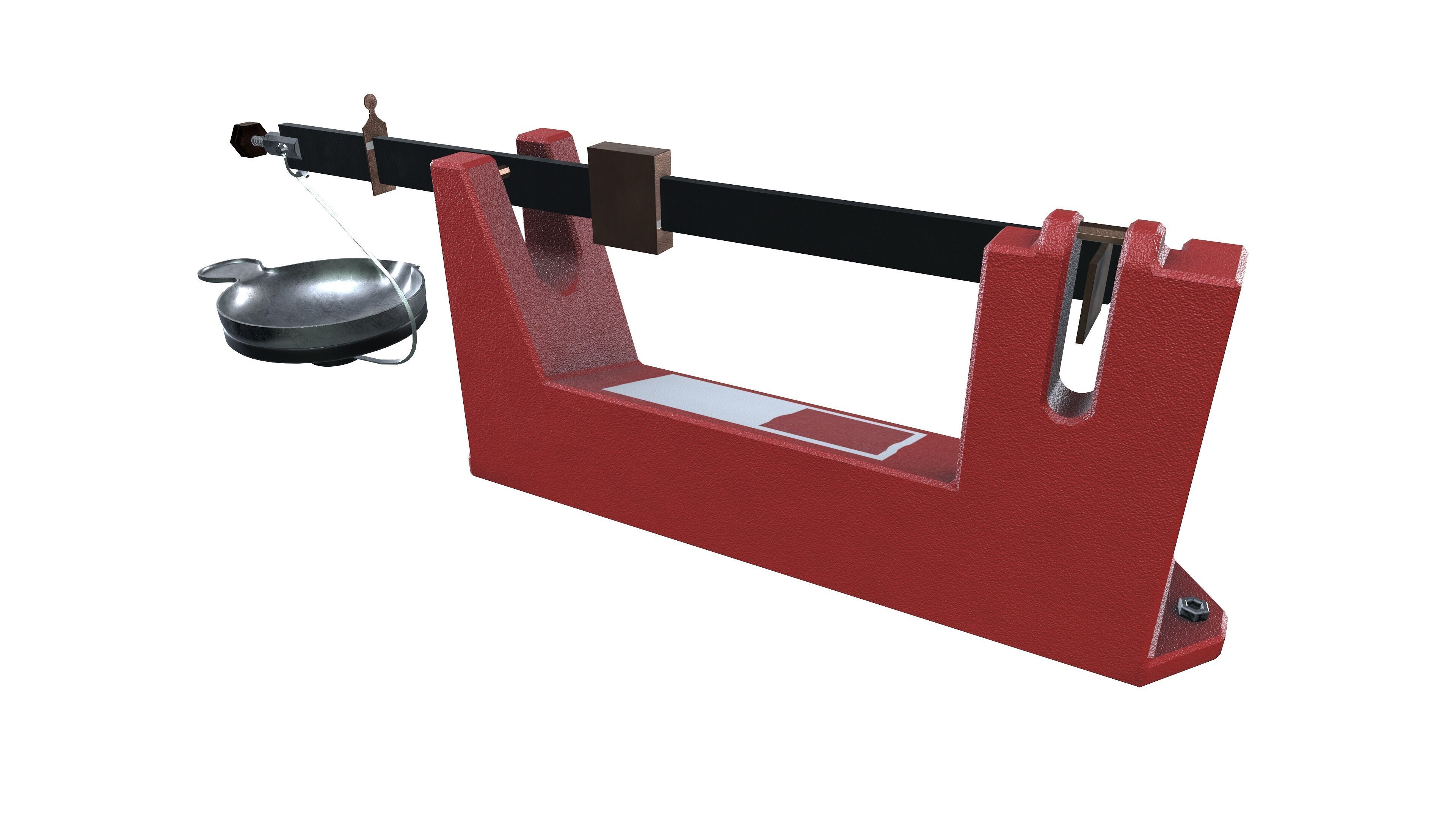 Balance Beam Scale 3D model_2