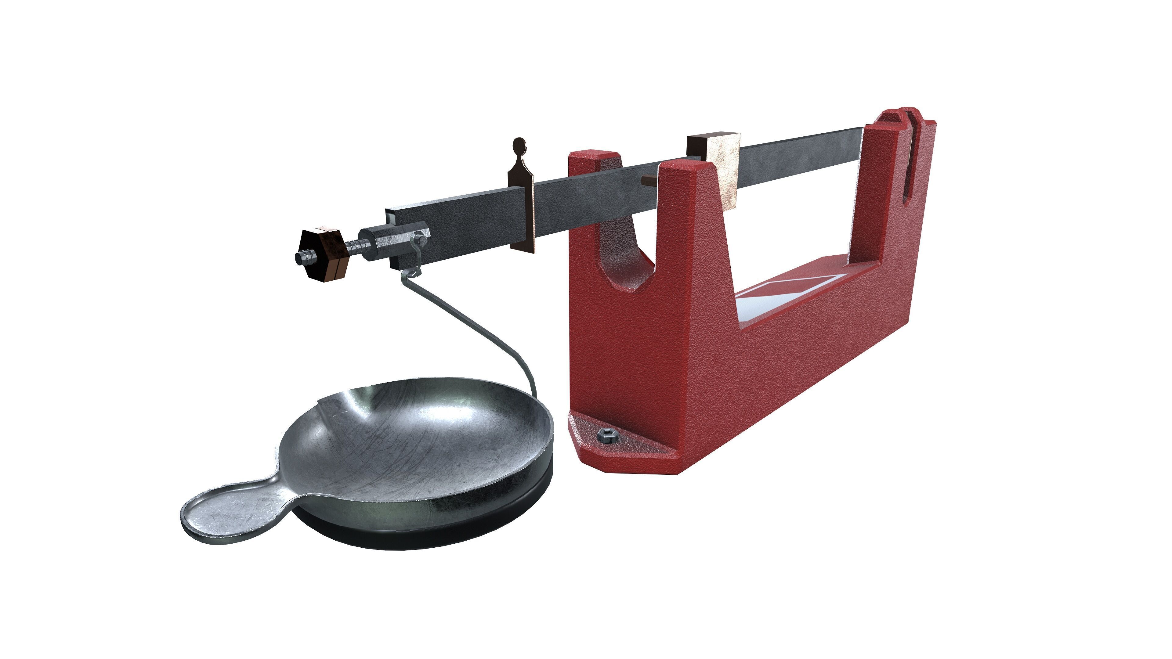Balance Beam Scale 3D model_4