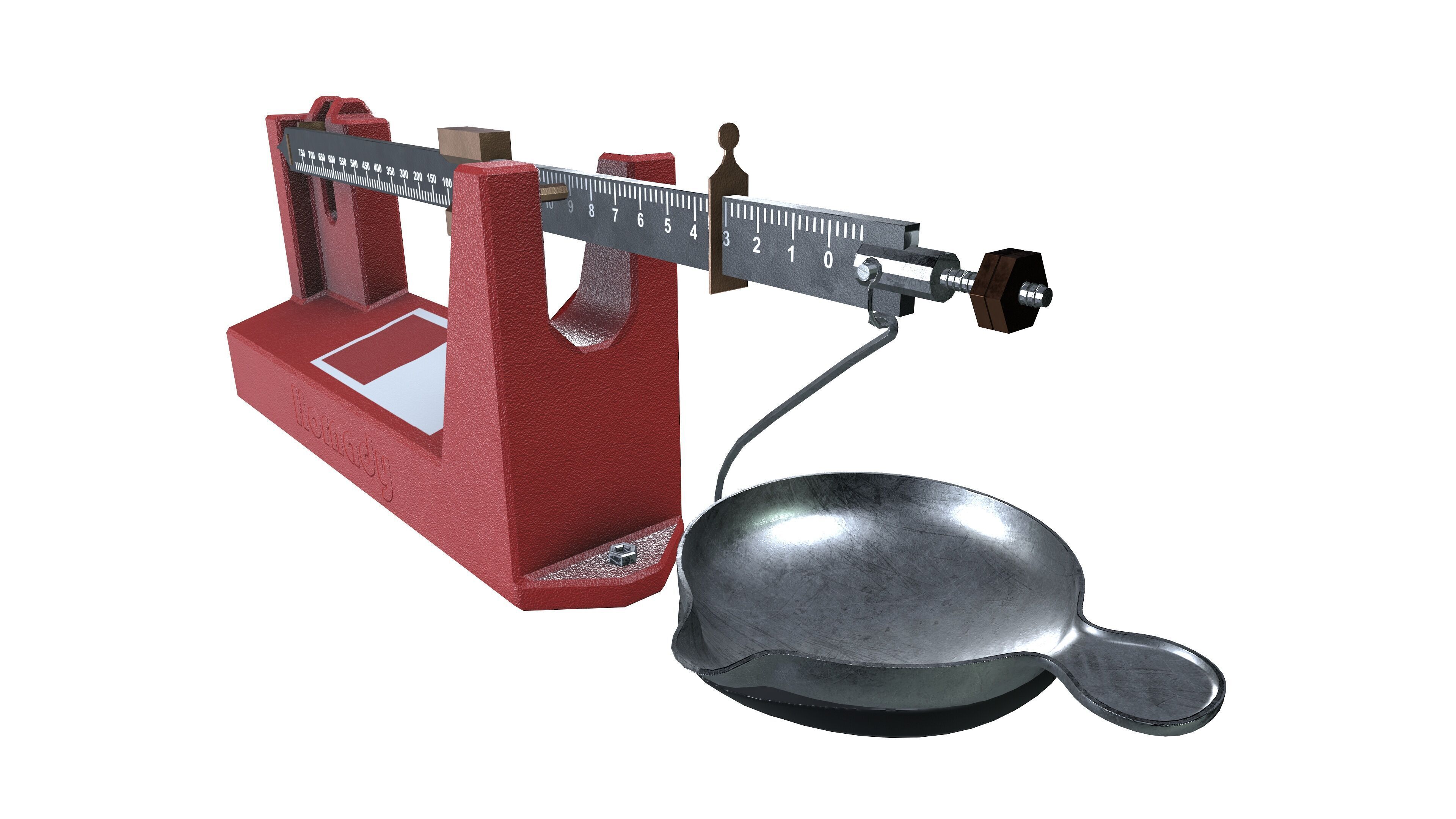 Balance Beam Scale 3D model_3