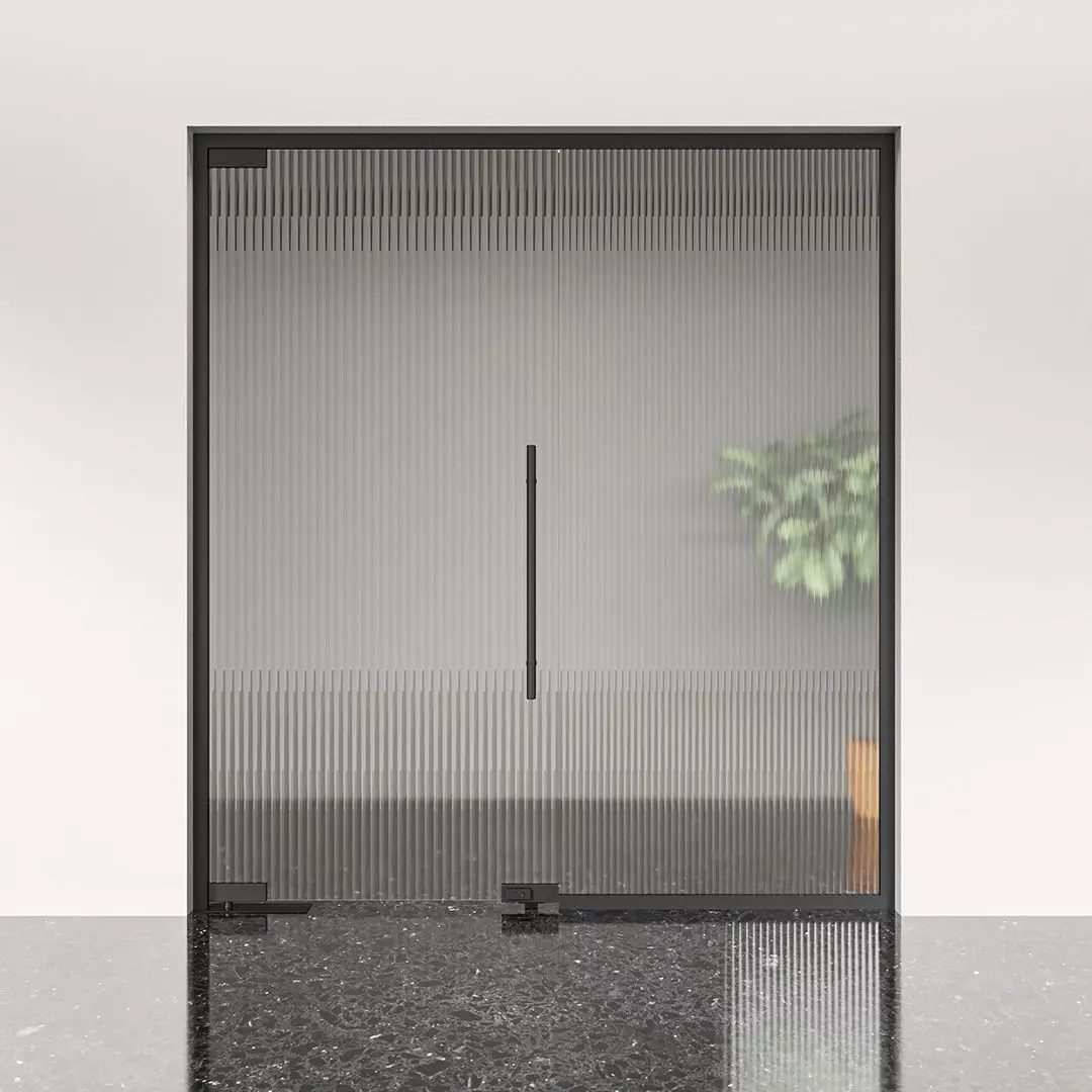 Aluminum Door Frosted Glass 3D model