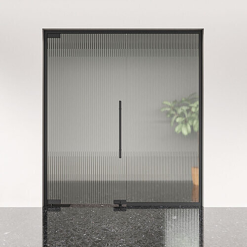 Aluminum Door Frosted Glass   3D model