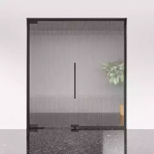 Aluminum Door Frosted Glass  