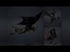 Dread Barbarian Wing1 Low-poly 3D model_2